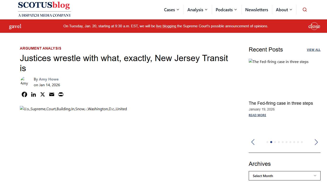 Justices wrestle with what, exactly, New Jersey Transit is - SCOTUSblog
